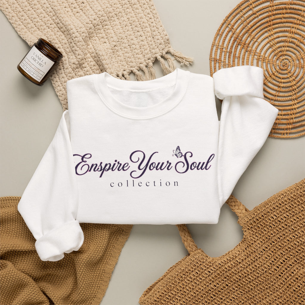 Inspire Your Soul Crewneck Sweatshirt — Inspirational Script Pullover