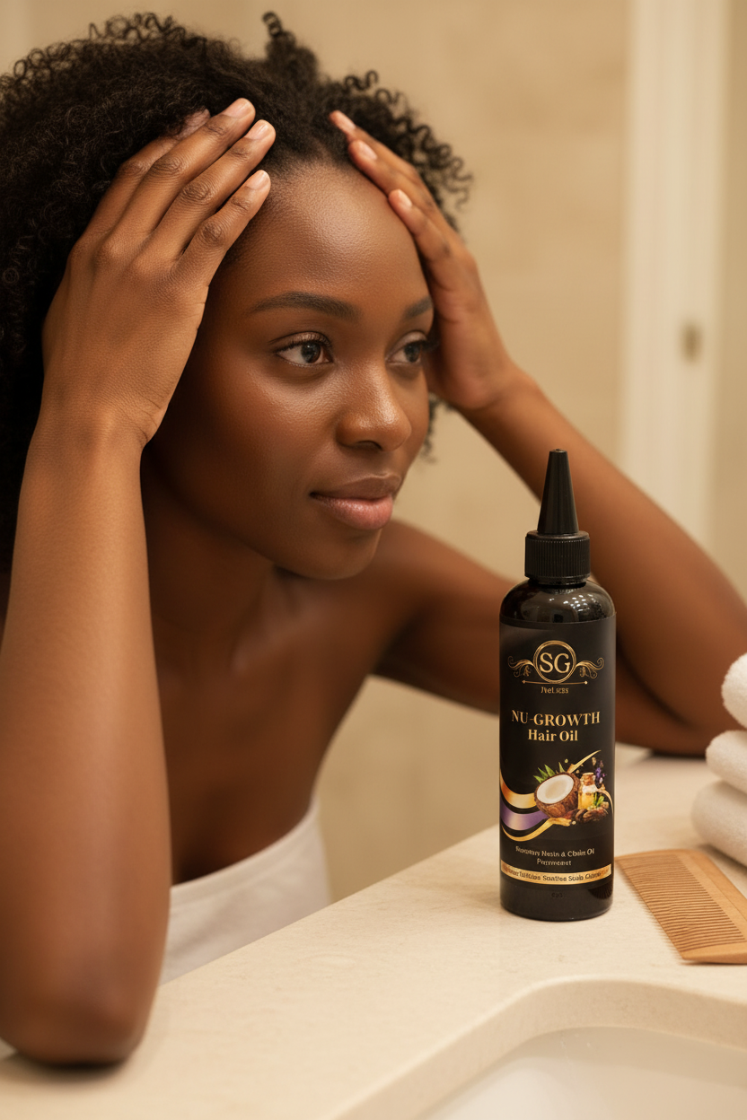 NU-Growth Hair Oil - Scalp Massage